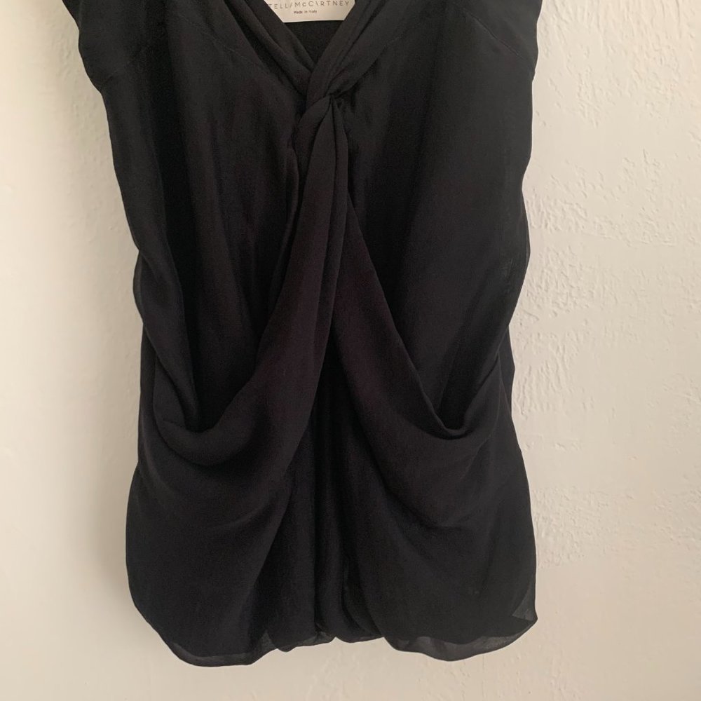 Stella McCartney Silk Blouse Black Size IT 40 - Picture 4 of 11